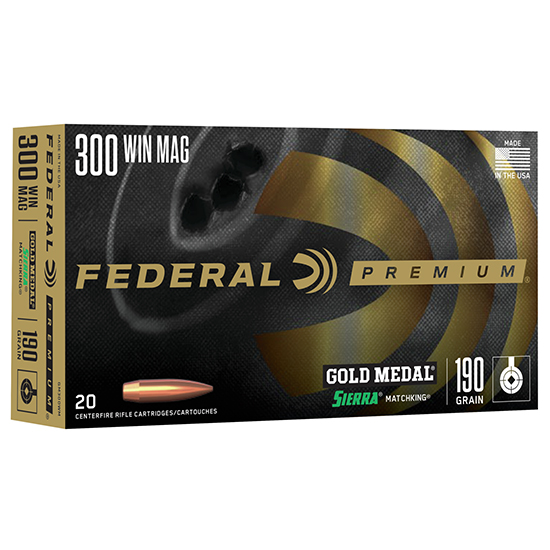 FED GOLD MEDAL 300WIN 190GR SIERRA - Ammunition